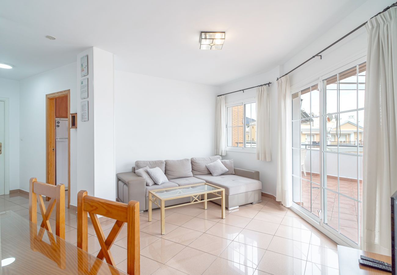 Apartamento en Nerja - Apartamento 2 dormitorios en la Playa Burriana Nerja con WiFi y Aire Acondicionado - Ref 340