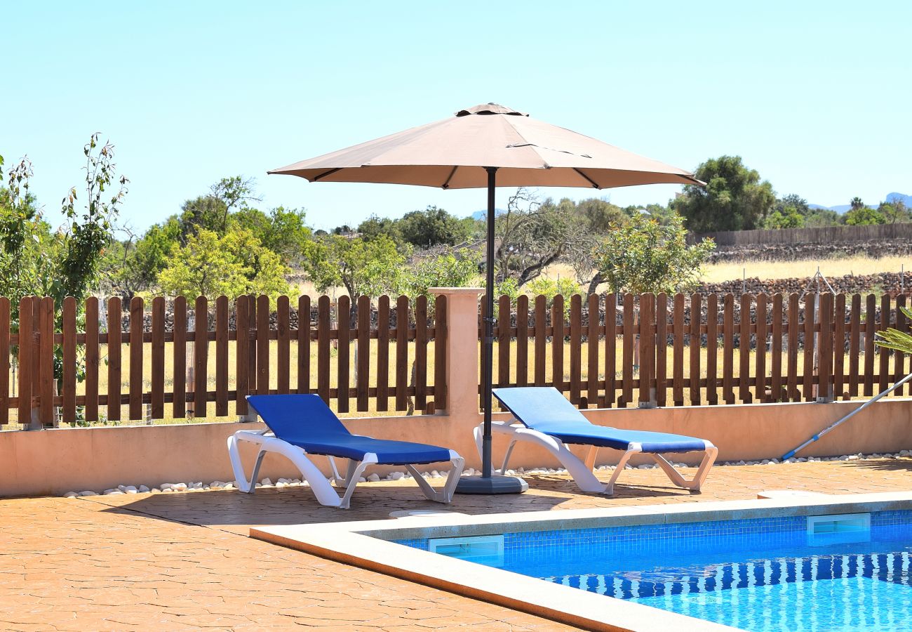 Domaine à Santa Margalida - Ballester 034 fantastique finca avec piscine privée, grande terrasse, barbecue et air conditionné
