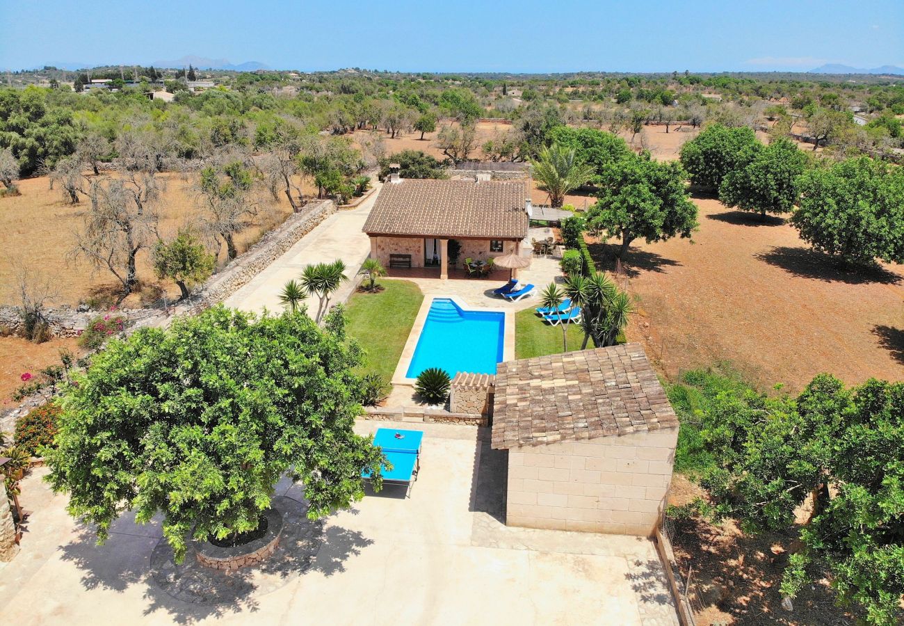 Особняк на Santa Margalida - S'Estret 184 mágnifica finca con piscina privada, terraza, acogedor jardín y ping pong