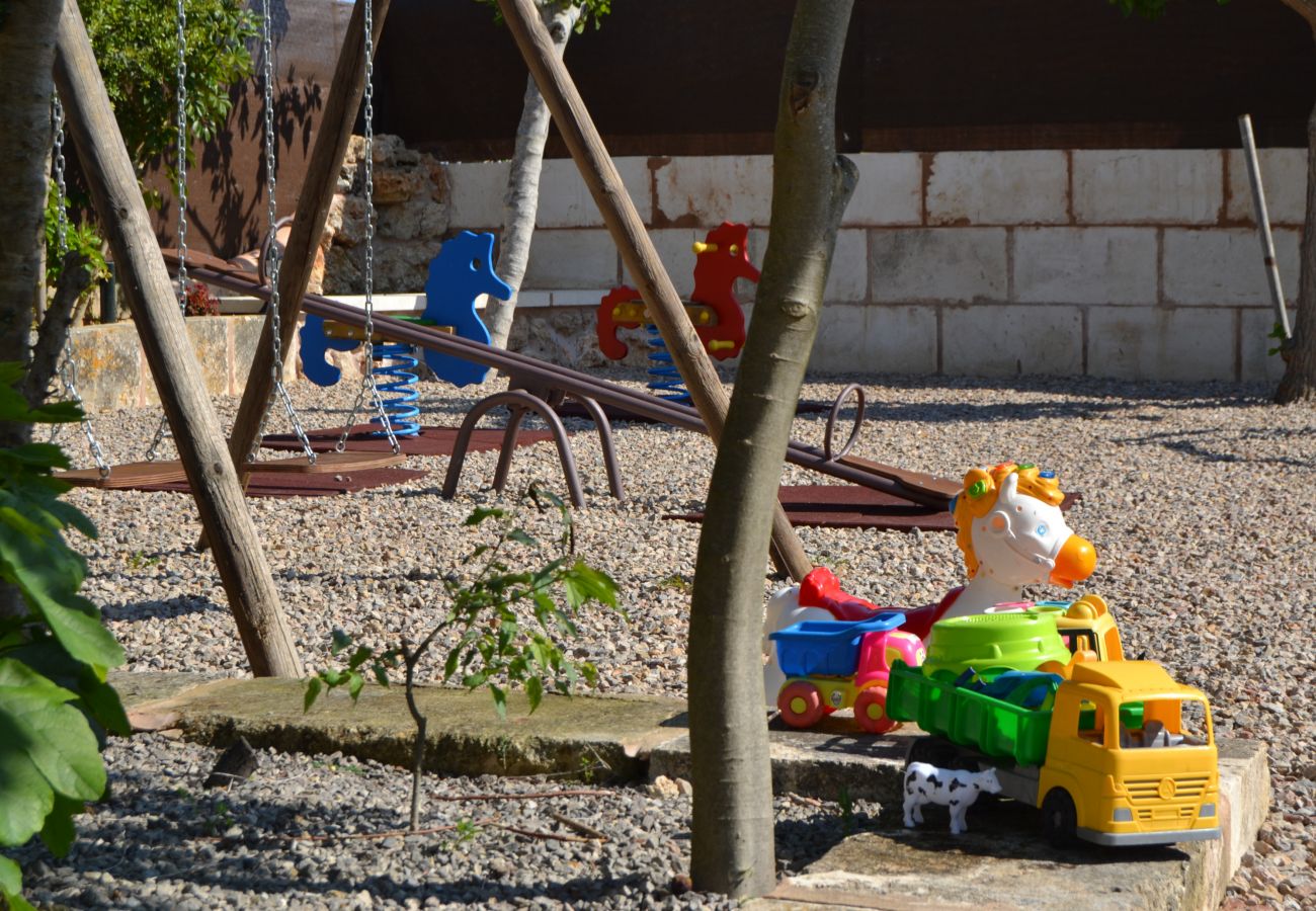 Коттедж на Santa Margalida - Es Rafal des Turó maravillosa finca con piscina privada, zona infantil, aire acondicionado y terraza